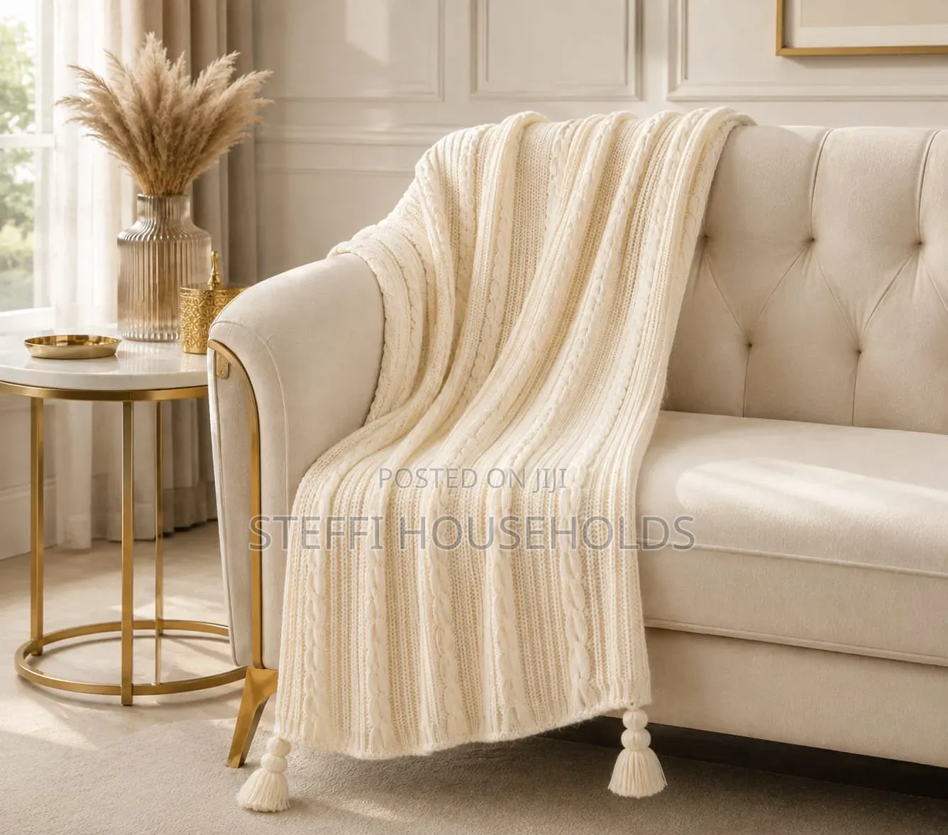 Knitted Throw Blanket