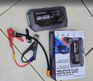 EUROMAX 12V Multifunctional Car Air Pump With Jump Starter 3000A Peak