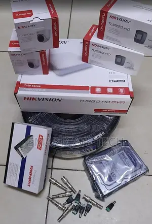 4 CCTV Hikvision 4CH 2MP CCTV Camera System With DVR