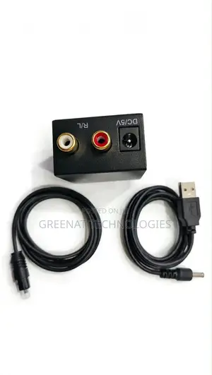 Digital to Analog Audio Converter Optical Toslink Coaxial to RCA+3.5mm