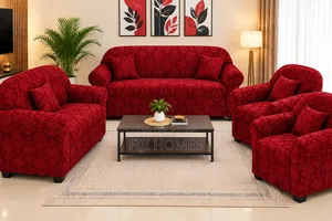 Fitted Jacquard Sofa Covers | With Free Pillow Cases