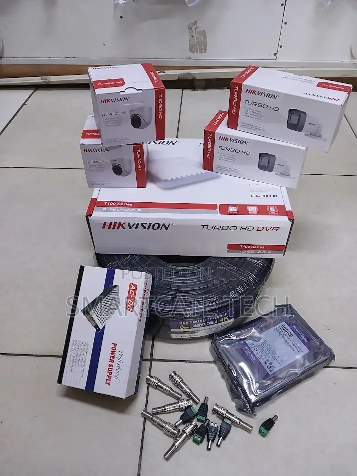 4PCS Hikvision 2MP CCTV Cameras Complete With DVR Kit