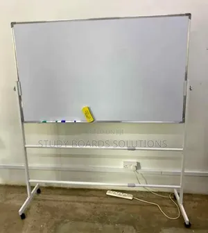 Portable 1.5m×0.9m Whiteboard With Wheeled Stand–Teach, Present Plan