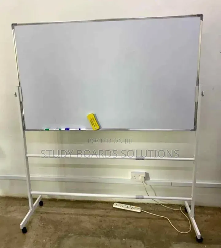 Portable 1.5m×0.9m Whiteboard With Wheeled Stand–Teach, Present Plan
