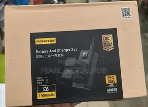 Pisen Lp -E6x2 Battery and Dual Charger 1900mah