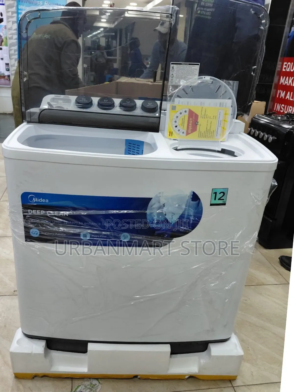Midea 12KG Twin Tub Top Load Washing Machine