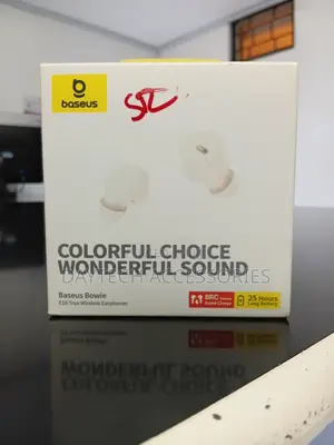 The Baseus Bowie E18 True Wireless Earphones in White