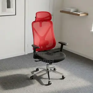 Executive Office Chair : Red Back Office Seat