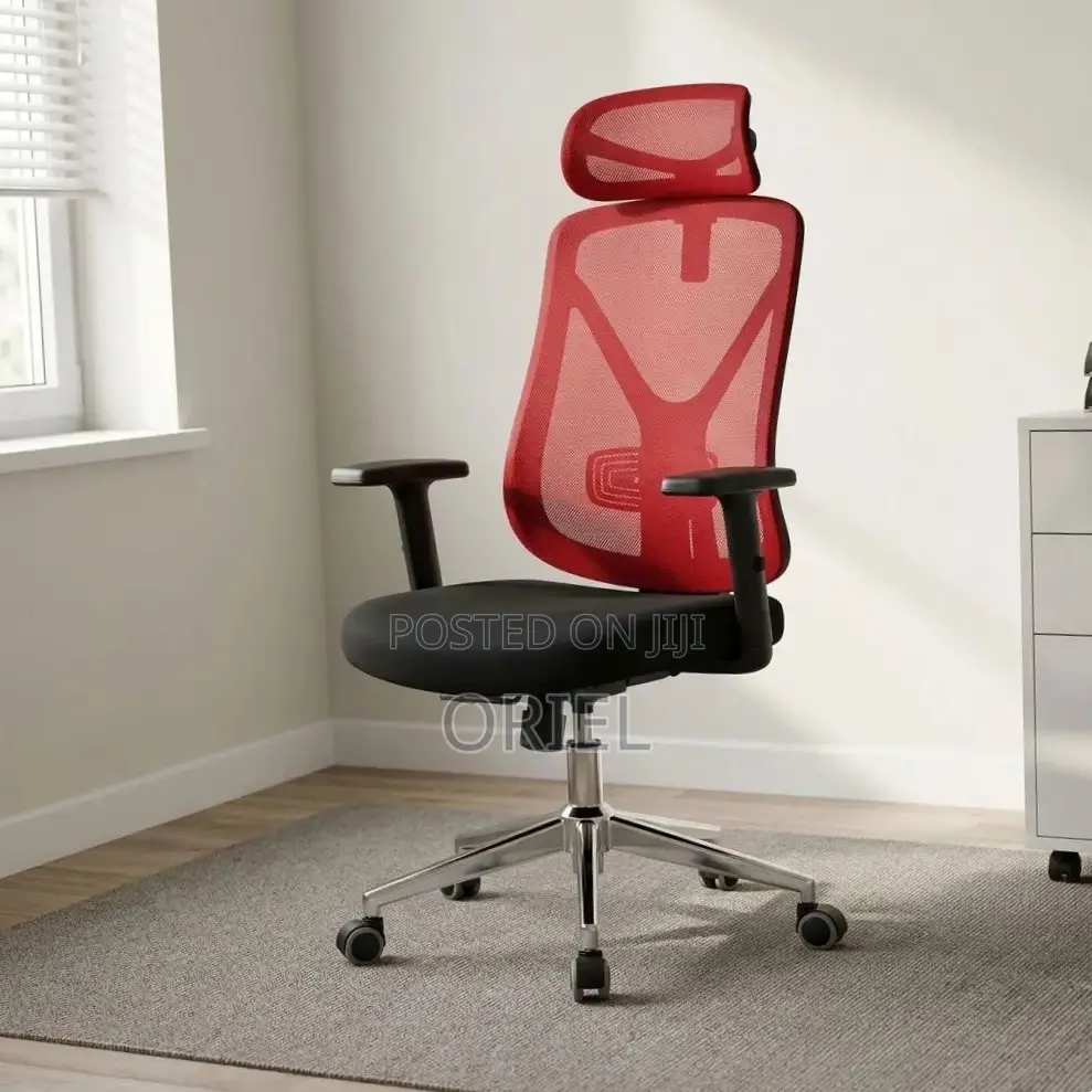 Executive Office Chair : Red Back Office Seat