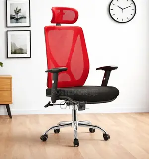 Executive Office Chair : Red Back Office Seat