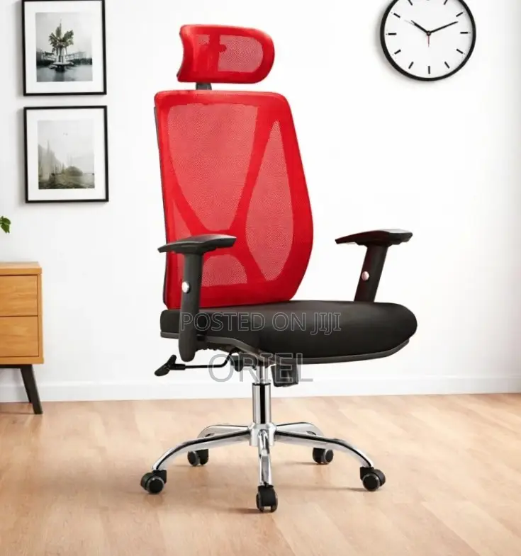 Executive Office Chair : Red Back Office Seat