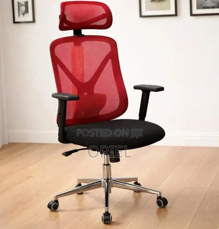 Executive Office Chair : Red Back Office Seat