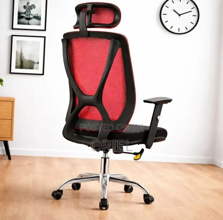 Executive Office Chair : Red Back Office Seat
