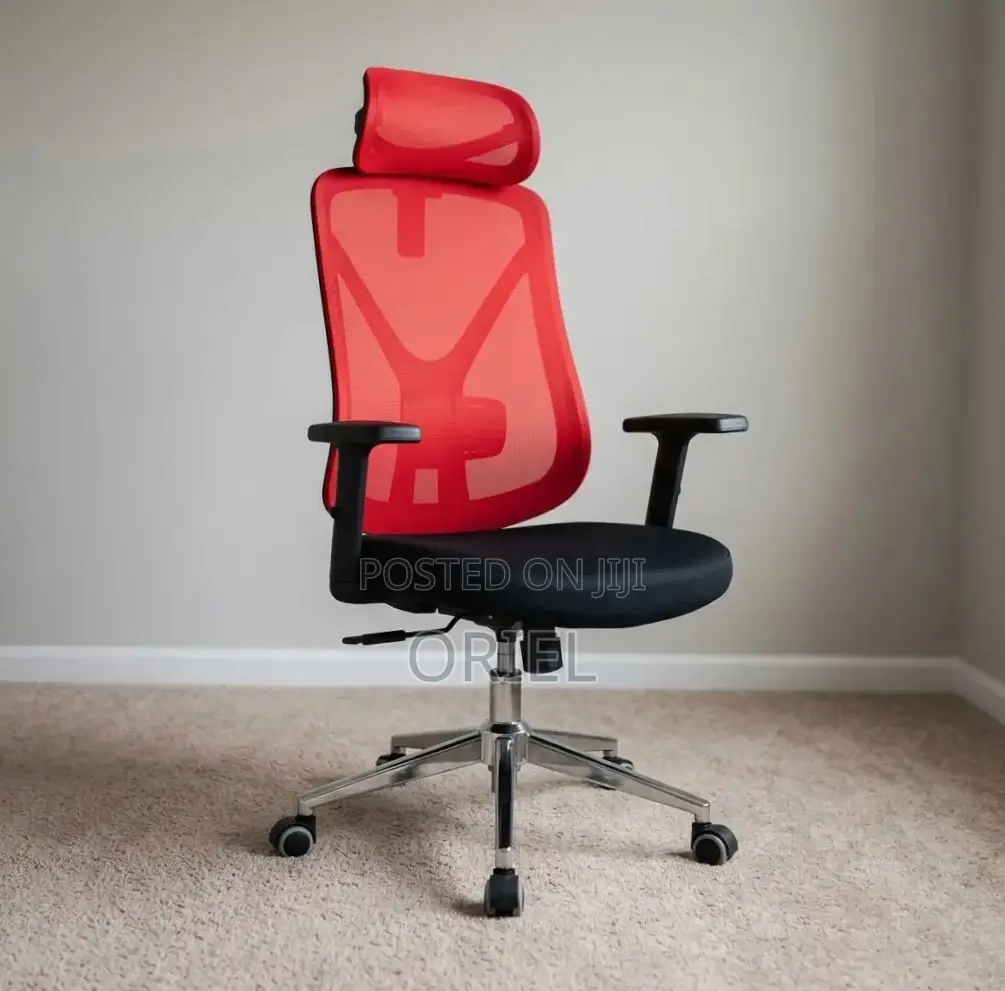 Executive Office Chair : Red Back Office Seat