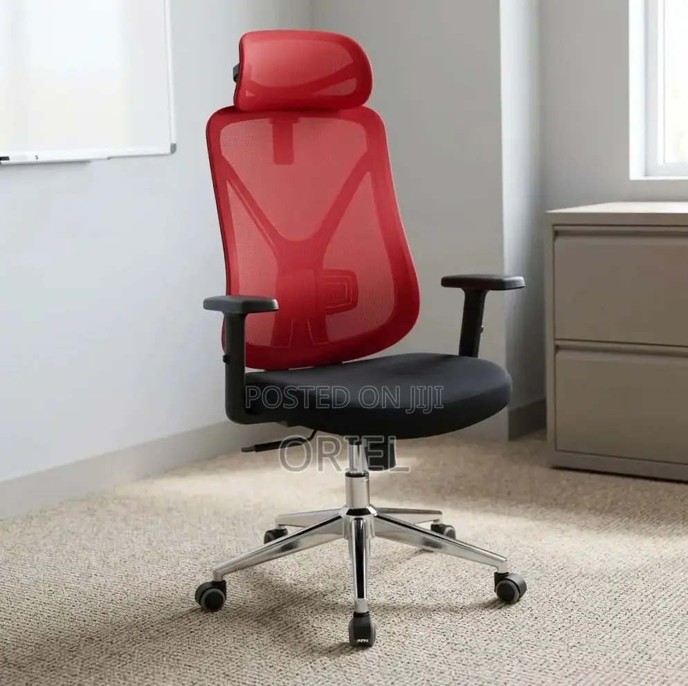 Executive Office Chair : Red Back Office Seat