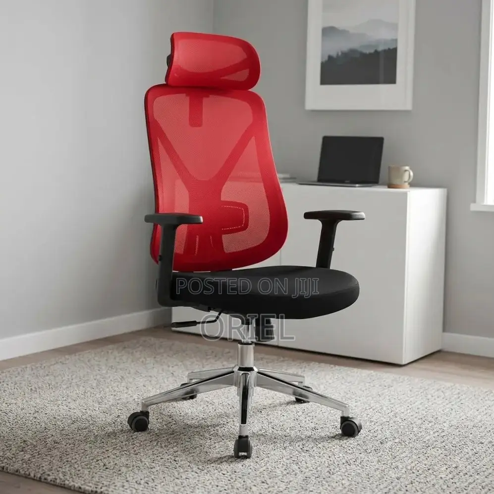 Executive Office Chair : Red Back Office Seat
