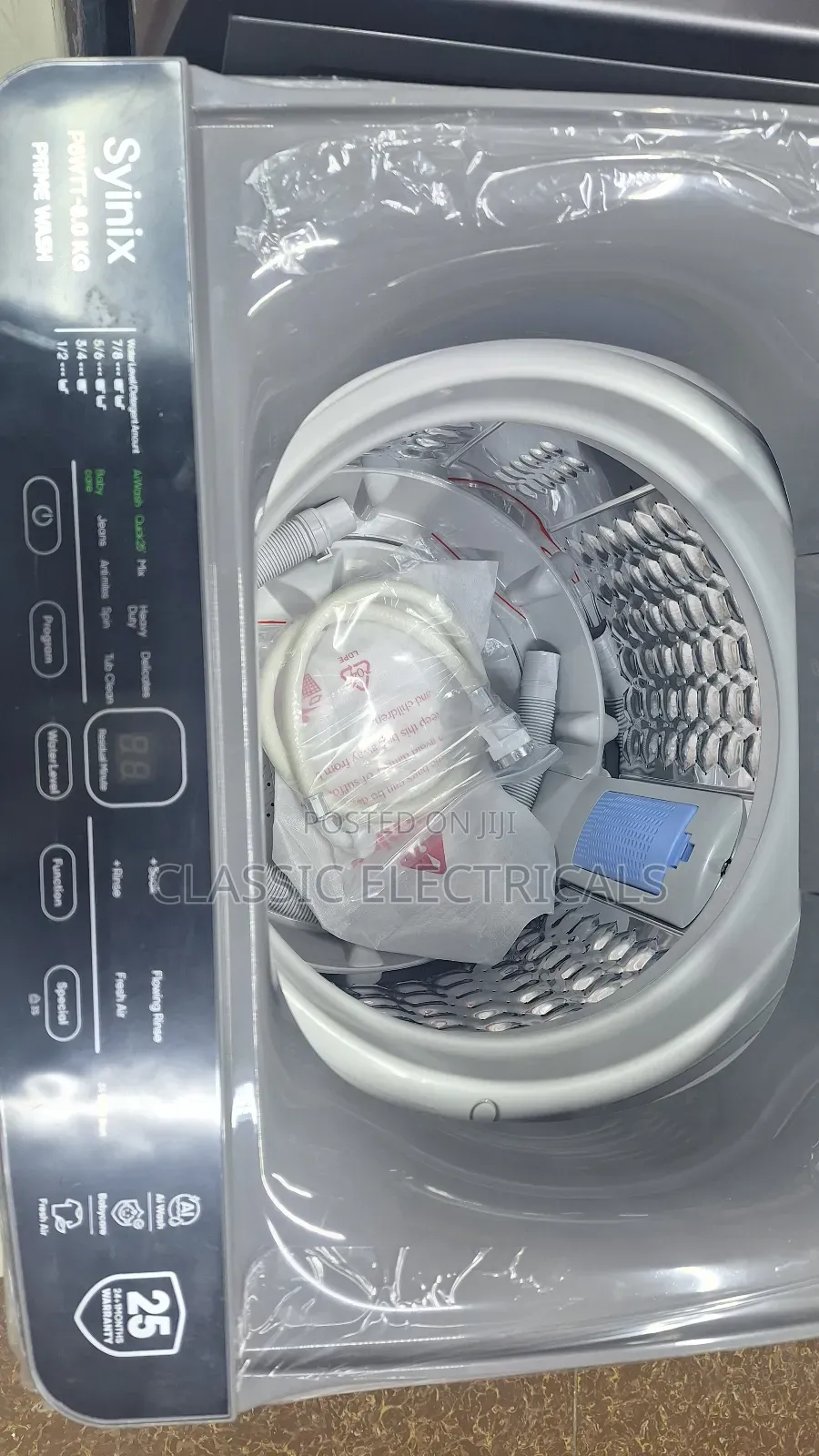 8kg Syinix Fully Automatic Top Load Washing Machine