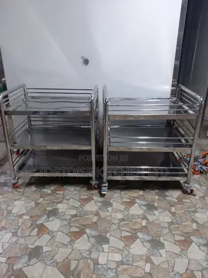 3 Tier Stainless Steel Trolley