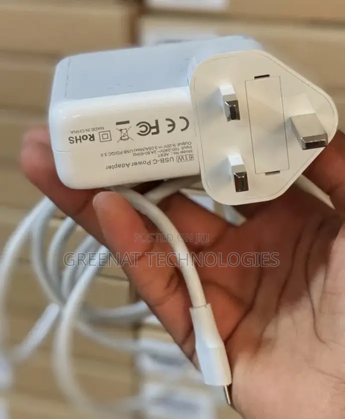 60W MacBook Type-C Charger USB-C Power Adapter With Cable Fast Charge