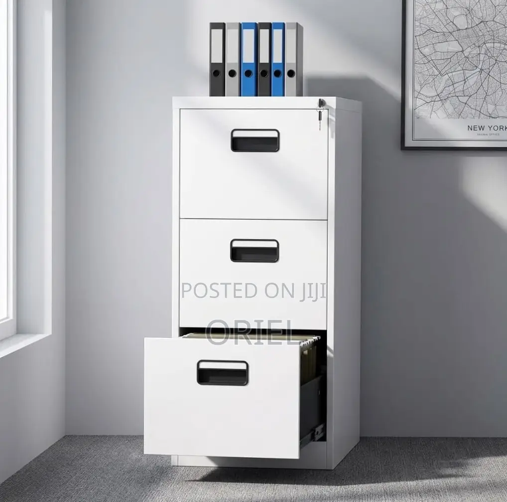 Office Cabinet : Steel File Cabinet With 3 Drawers