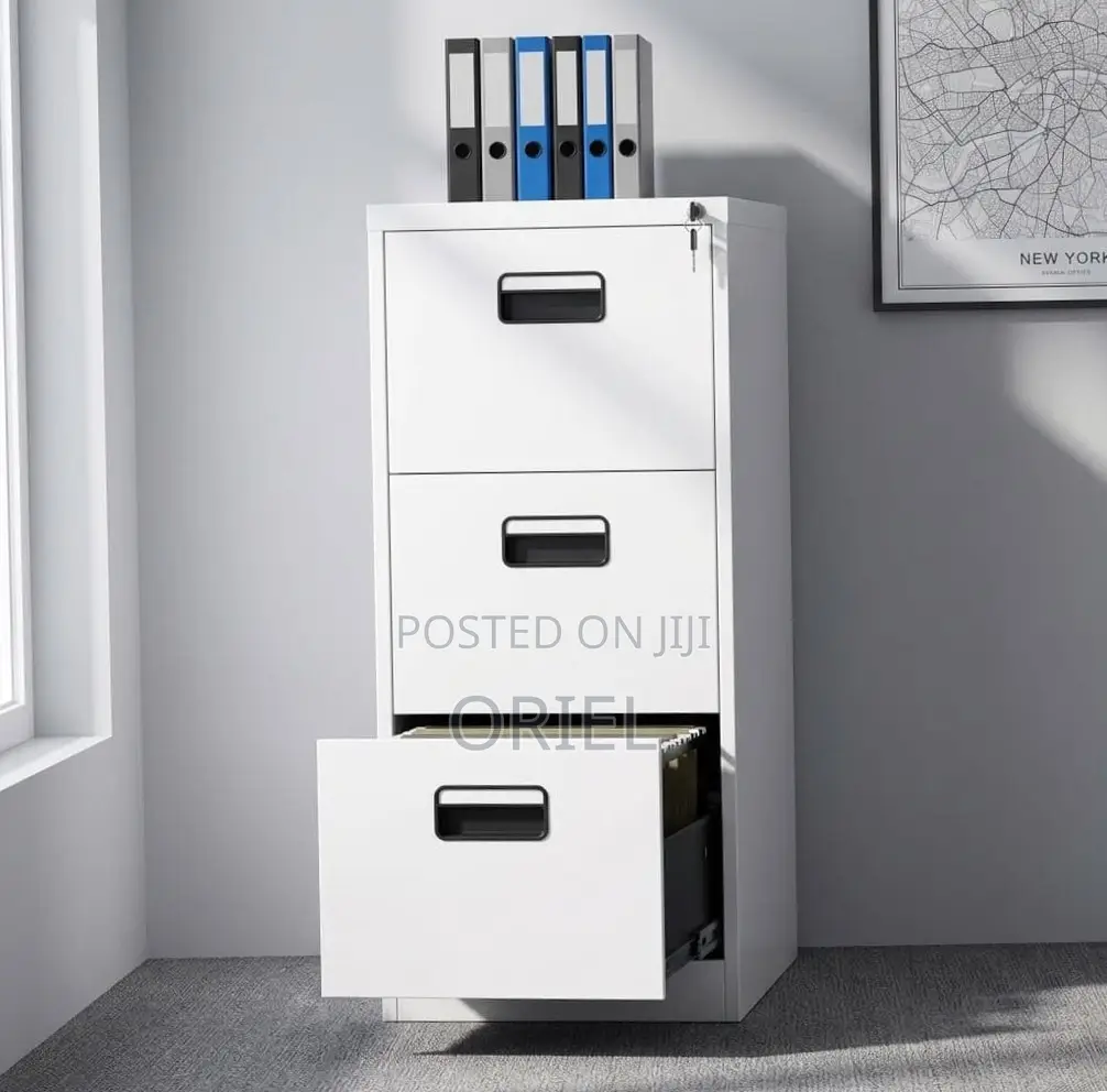 Office Cabinet : Steel File Cabinet With 3 Drawers