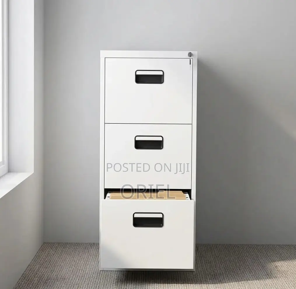 Office Cabinet : Steel File Cabinet With 3 Drawers