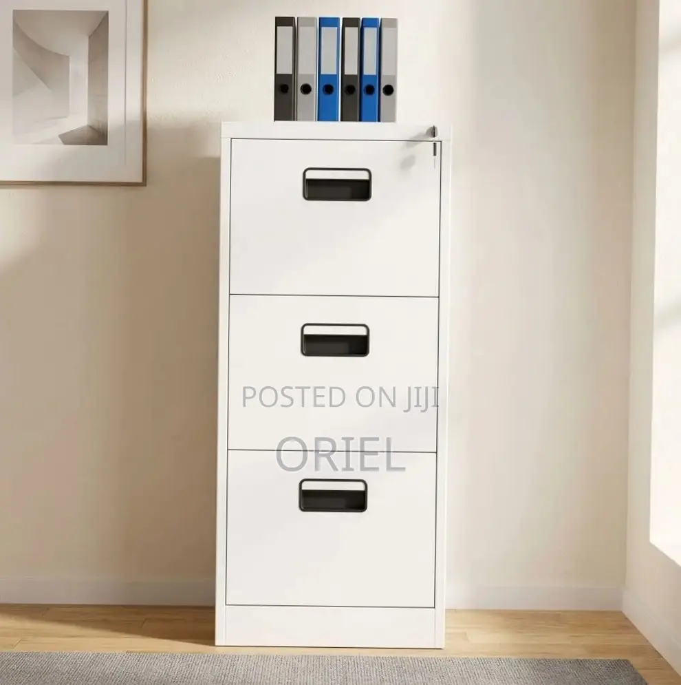 Office Cabinet : Steel File Cabinet With 3 Drawers