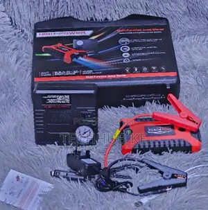 12V Car Jump Starter With Air Compressor Emergency Power Bank