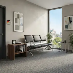 Office Benches; Leather Antiscratch Three Seaters Reception Bench