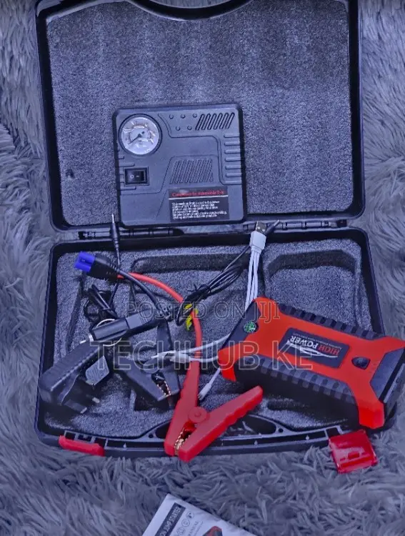 Heavy Duty 12V Car Battery Jump Starter With Air Compressor
