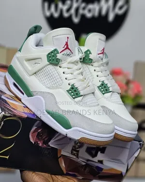 Jordan 4 Leather Sneakers
