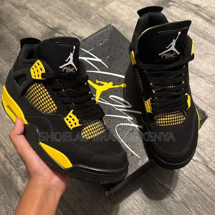 Jordan 4 Leather Sneakers