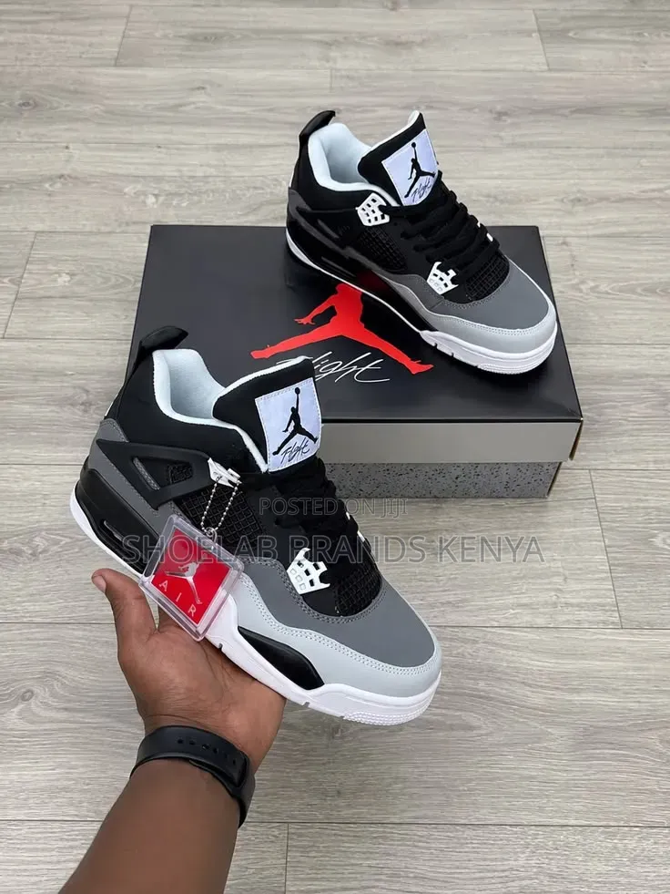 Jordan 4 Leather Sneakers