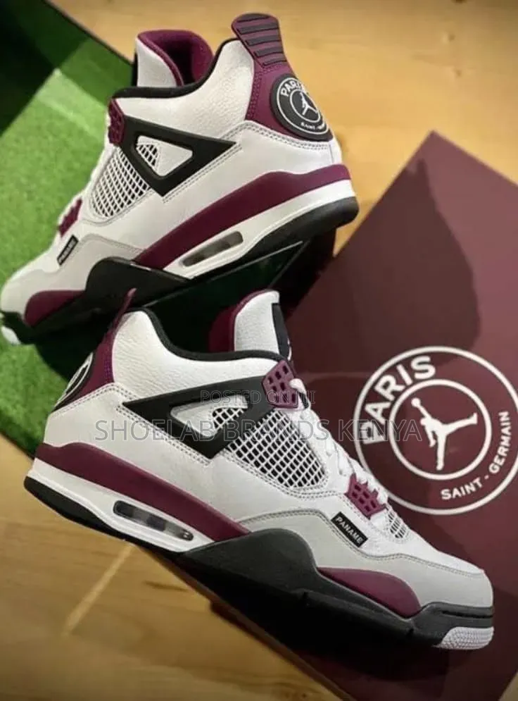 Jordan 4 Leather Sneakers