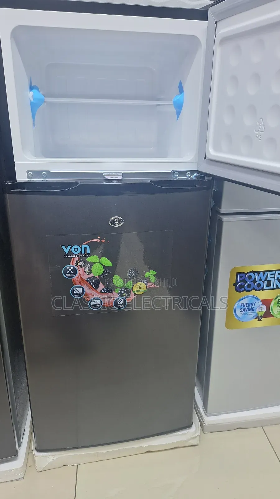 Von 125 Litres Double Door Fridge