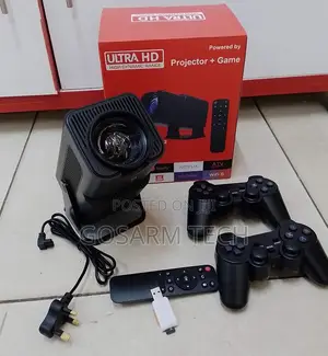 HY320 Projector With Gaming Console – Native 1080P, Decoding