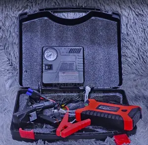 Portable Car Jump Starter With Air Compressor LED Emergency Light