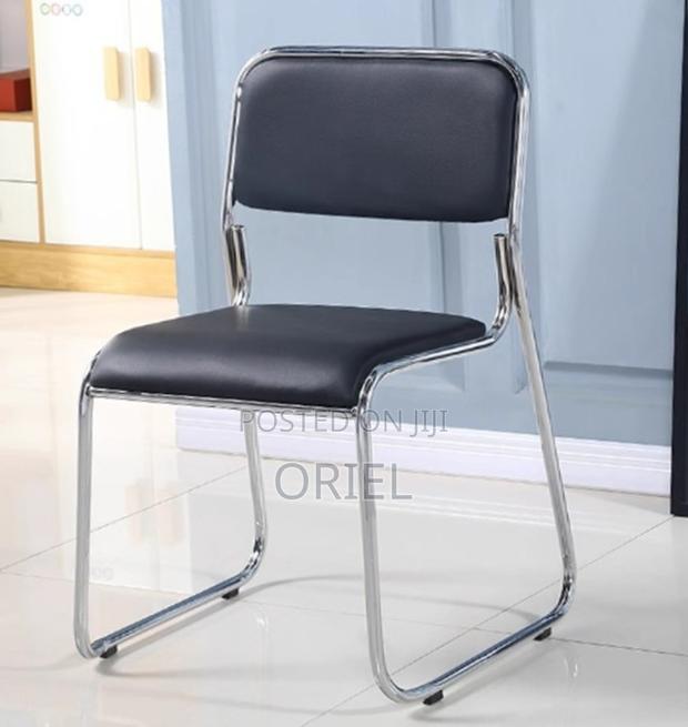 Office Chair : Stackable Chrome Visitor Chair - thumbnail 6