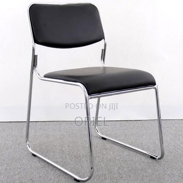 Office Chair : Stackable Chrome Visitor Chair - thumbnail 8