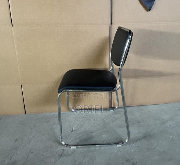 Office Chair : Stackable Chrome Visitor Chair - thumbnail 10