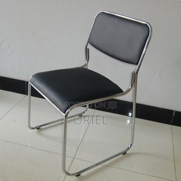 Office Chair : Stackable Chrome Visitor Chair - thumbnail 14