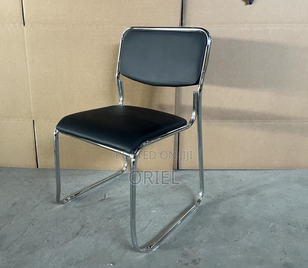 Office Chair : Stackable Chrome Visitor Chair - thumbnail 13