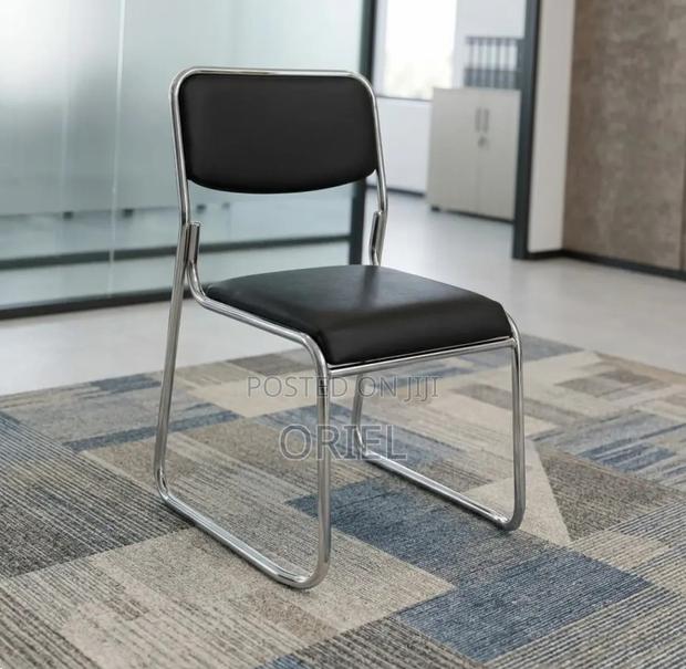 Office Chair : Stackable Chrome Visitor Chair - thumbnail 16