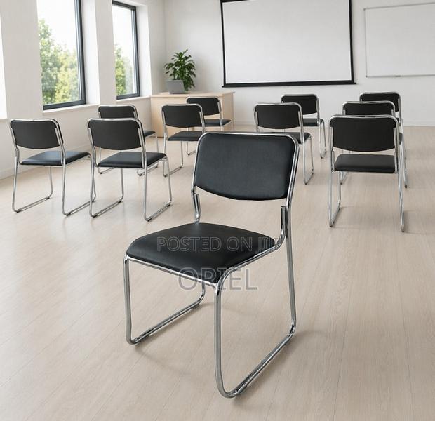 Office Chair : Stackable Chrome Visitor Chair - thumbnail 20