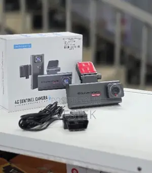 4G Sentinel Camera Dual Lens Dash Cam With OBD Power Cable 4G App