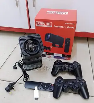 HY320 Gaming Home Projector – HDMI USB Ports, Smart Projector