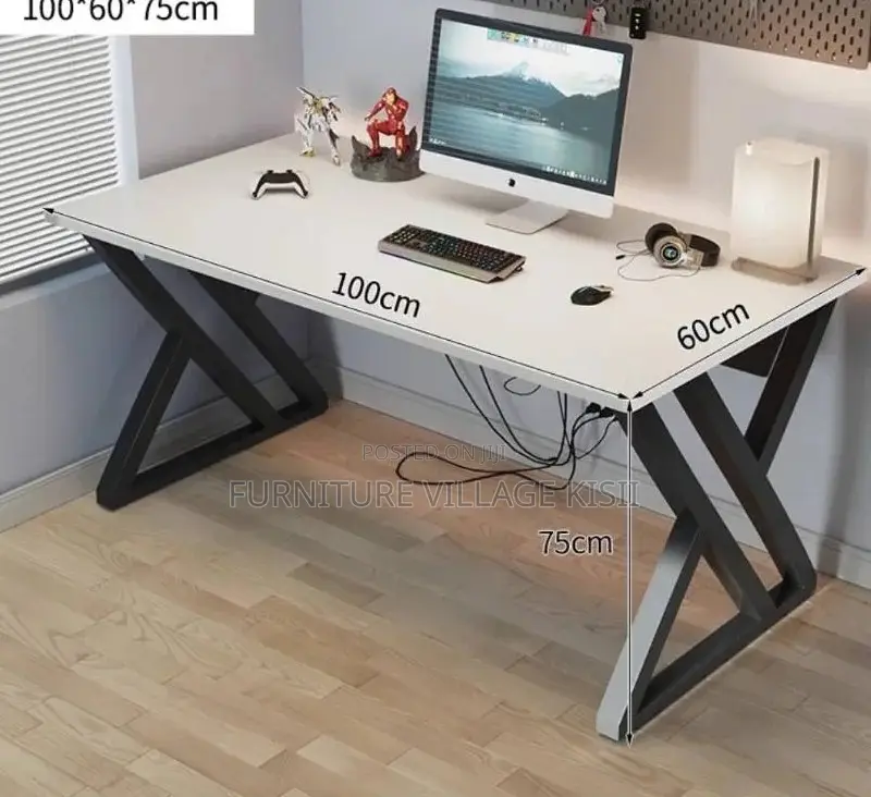 Office Desk;Firm Metal Based Computer Table 1200mm