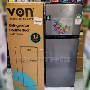 Von Fridge 136L 19DHS Direct Cool Double Door Refrigerator 