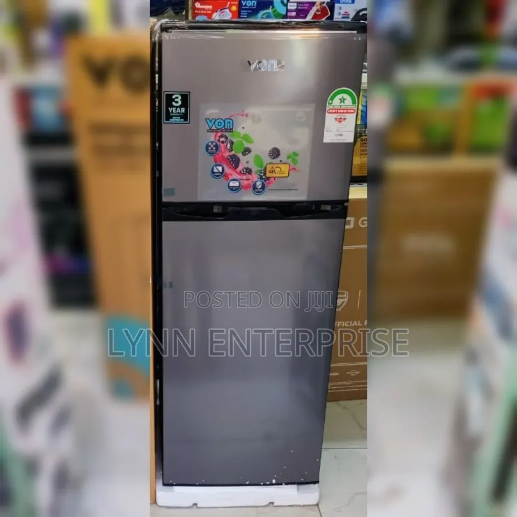 Von Fridge 136L 19DHS Direct Cool Double Door Refrigerator 