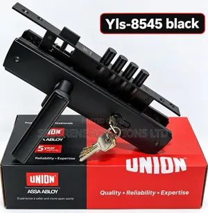 UNION ASSA ABLOY YLS-8545 Matt Black Multi-Bolt Cylinder Lockset